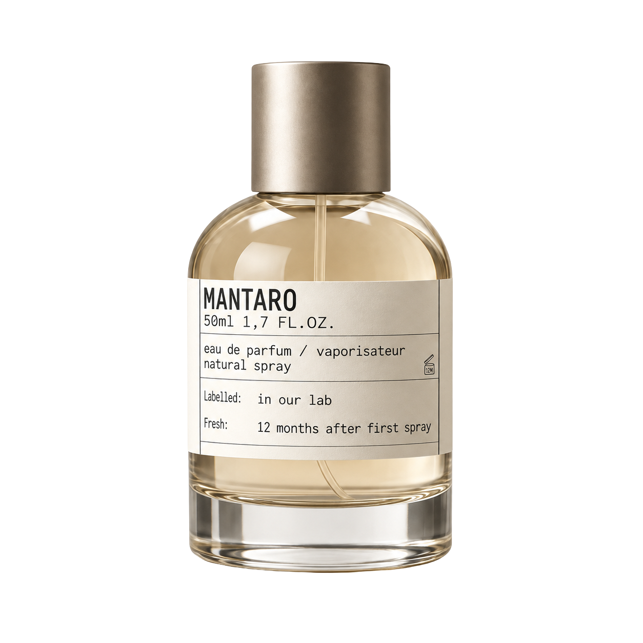 Frasco personalizado MANTARO de 50 ml
